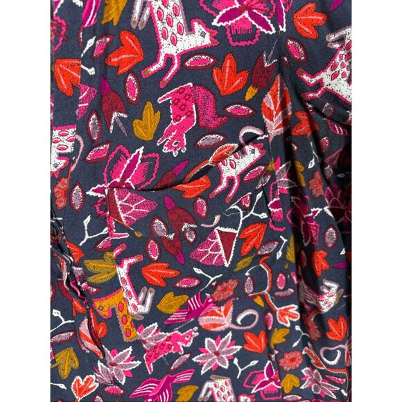 Maeve Anthropologie floral moonflower Henley size 6 - Picture 3 of 6